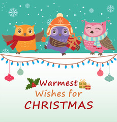 Vintage Christmas poster design