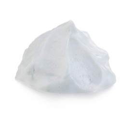 White foam cream mousse soap lotion isolated on a white background.
