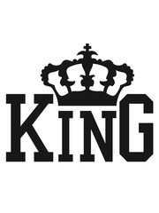 king crown design textlogo cool