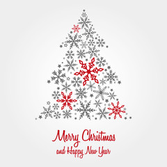 Fototapeta na wymiar Christmas card, wishes, christmas tree