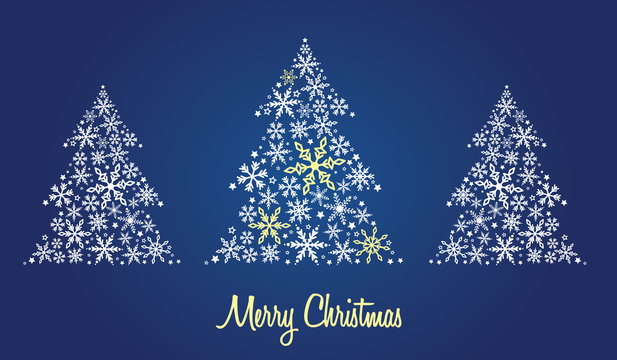 Christmas card, wishes, christmas tree