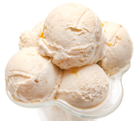 Ice cream isolated on white