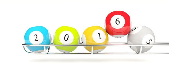 2016 New year lottery balls