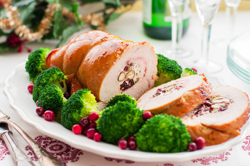 Christmas Turkey Breast Roll