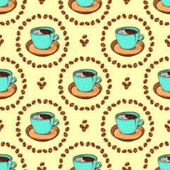 Sketch broken coffee cup