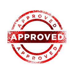 Approved Stamp Red