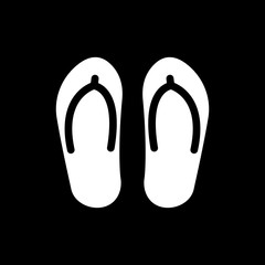 The flip flops icon. Vacation symbol. Flat