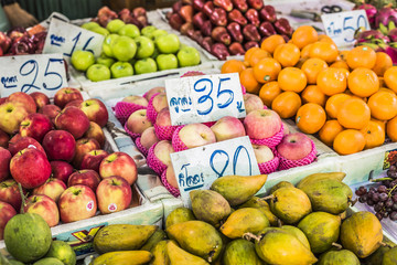 Fruit Market in Bangkok, Thailand.