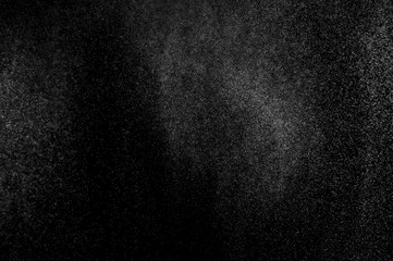 abstract splashes of water on a black background. splashes of milk. abstract spray of water. abstract rain. shower water drops.  white dust explosion. abstract texture. abstract black background.. - obrazy, fototapety, plakaty