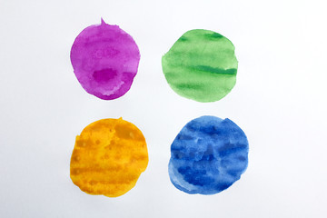 background of smears of multi-colored watercolor