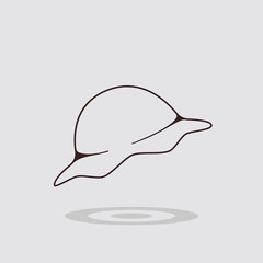 Simple flat dumplings icon