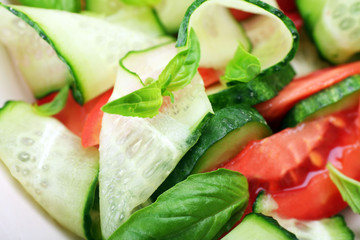 Vegetable salad background