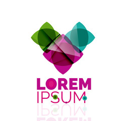 Logo, abstract geometric business icon