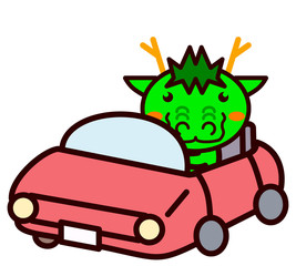 車を運転する動物シリーズ