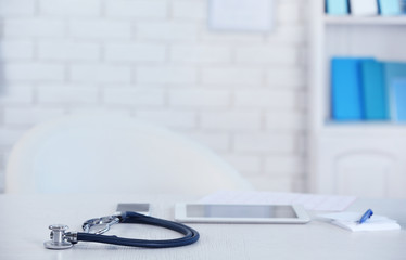 Doctor workplace in office