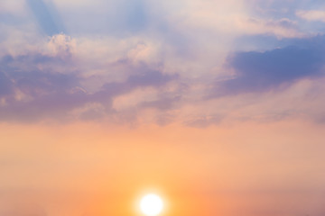 Obraz premium Sky in sunset