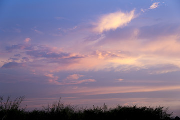 Sky in sunset