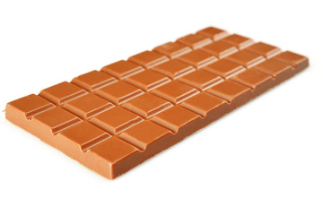 Chocolate bar isolated on white