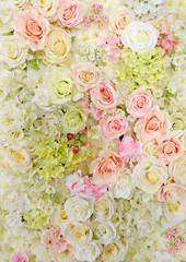 image of beautiful flowers wall