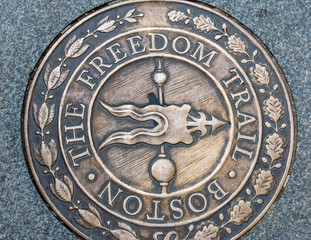 Freedom Trail Bronze Relief Boston Massachusetts USA