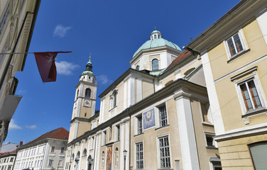Saint Nicholas Cathedral of Ljubljana, Slovenia