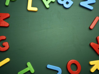English alphabet background
