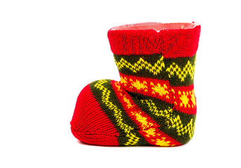 Christmas stocking with a snowman