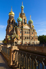 Fototapeta na wymiar Cathedral on the Spilled Blood, St Petersburg