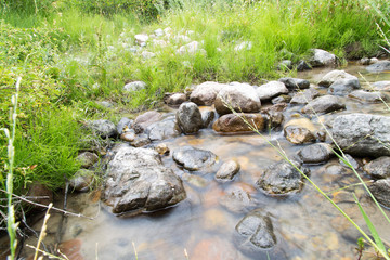mountain river in nature