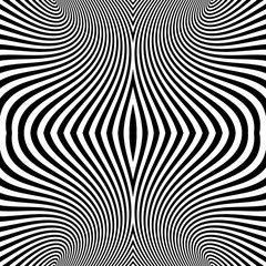 Pattern With Optical Illusion. Abstract Background. Optical Art.