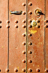 rusty  brown    morocco in africa red  home and safe padlock
