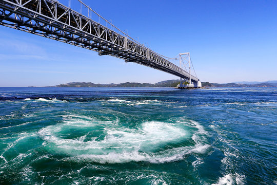 Fototapeta Naruto whirlpools in Pacific ocean, Osaka, Japan
