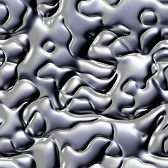 Melt metal fluid seamless texture or background