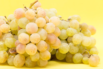 grapes on a yellow background