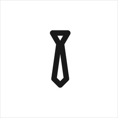 Black tie vector line icon