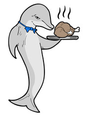 tasty chicken illustration