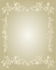 Decorative ornamental page gold  color vintage vector