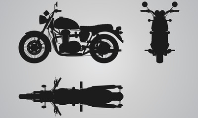 Front, top and side bike projection - 95882503