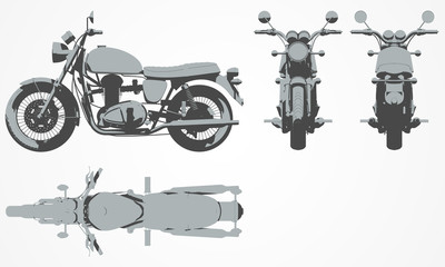 Front, top, back and side chopper projection - 95882511