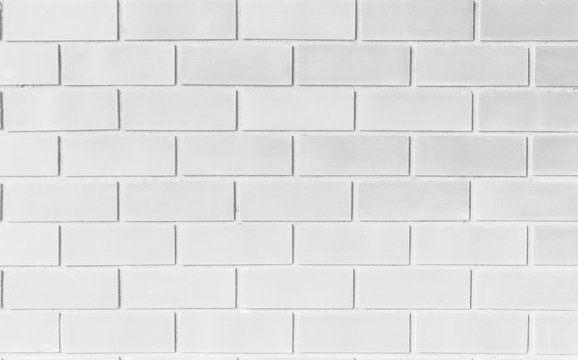 Seamless Clean White Brick Wall Background