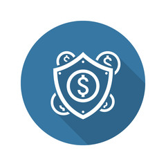 Secure Transactions Icon. Flat Design.
