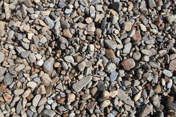 Background of rock pebble stones used for landscaping