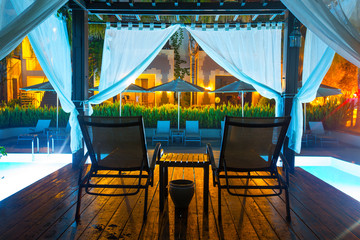 Swimming pool of luxury hotel