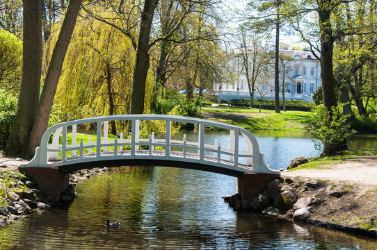 Botanical park near the Amber Museum in Palanga, Lithuania