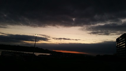 Sunset by the Plymouth Sounds,UK