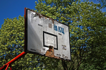 Backboard without hoop