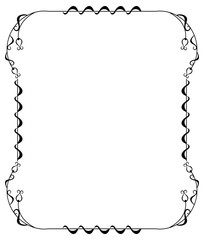 Elegant frame with floral ornament