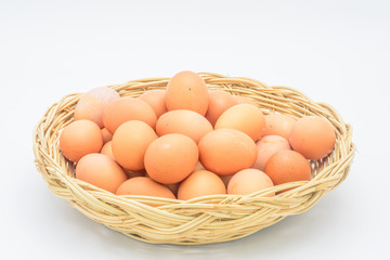 Eggs in a basket