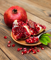 juicy pomegranate fruit