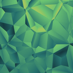 Green polygon background